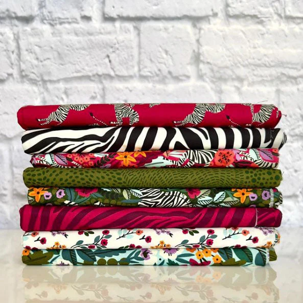 Zebras Fabric Collection - Tiny Flowers - Image 5
